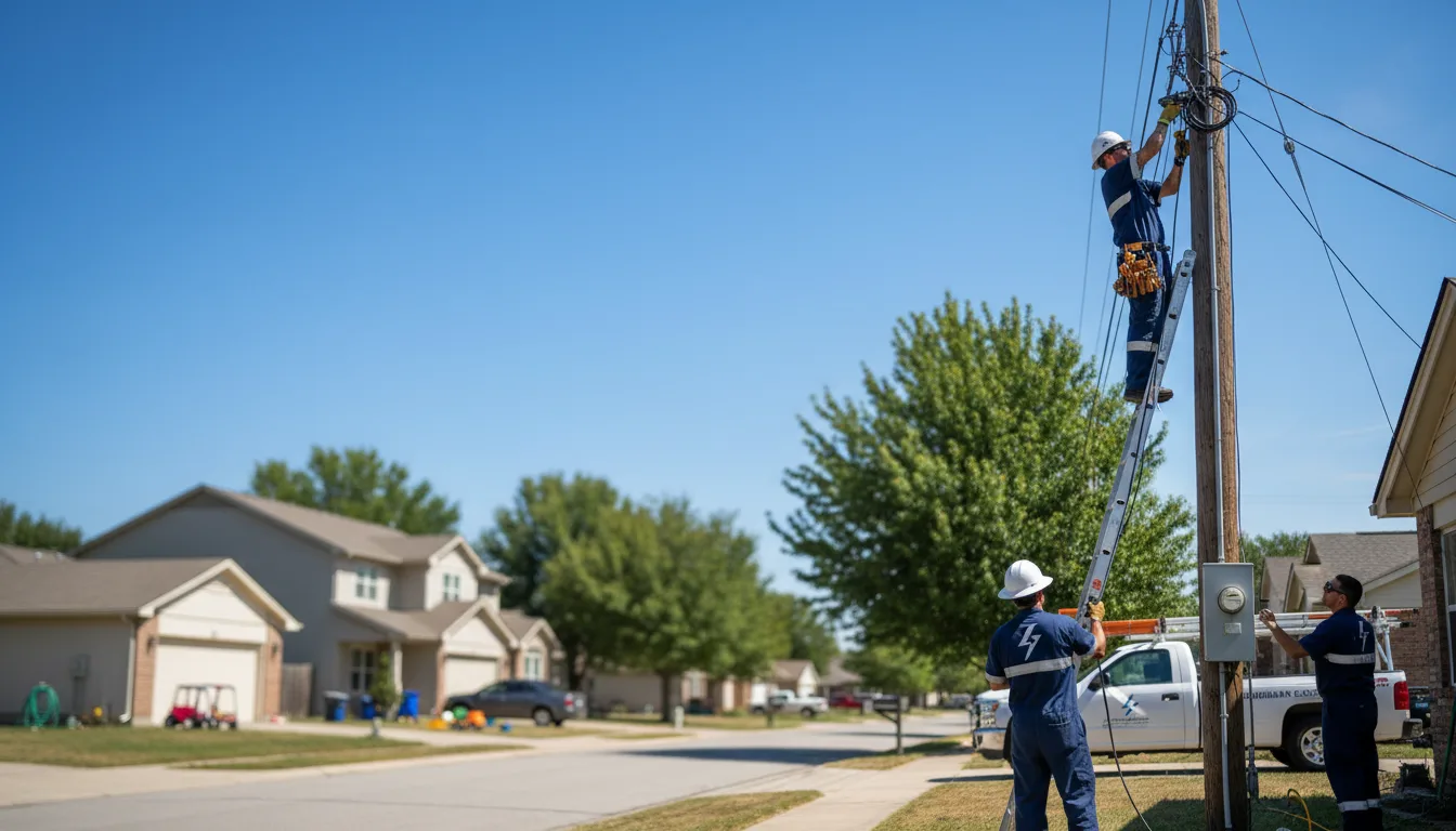 Residential electrician providing installation services in Centertown, KY